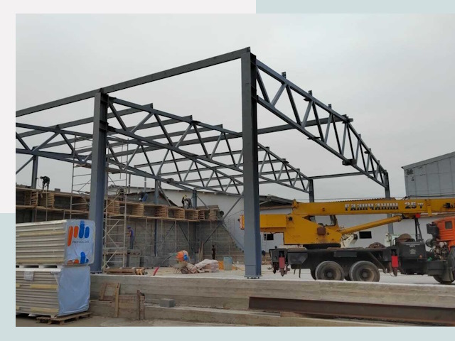 Строительство цехов в Удомле