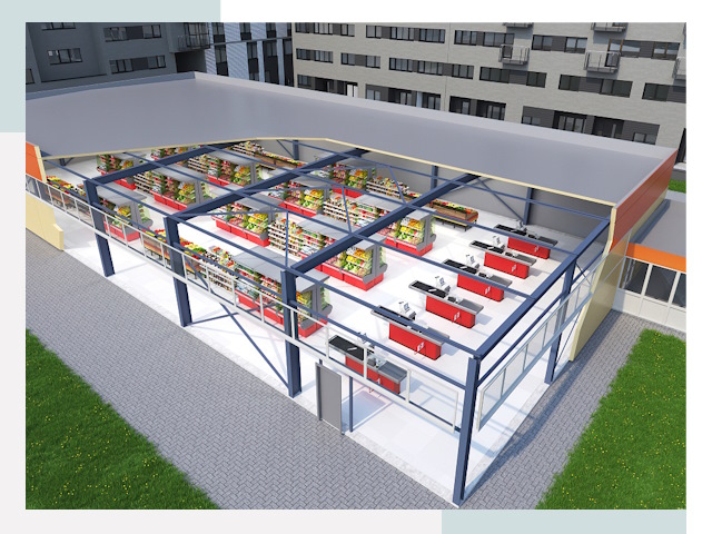 Строительство магазинов в Удомля от 623 руб. за м²