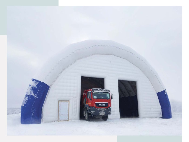 Мобильные ангары в Удомле