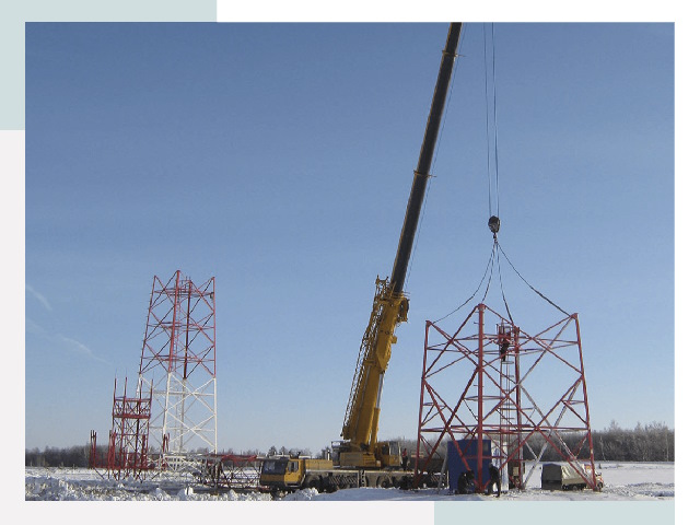 Монтаж вышек связи в Удомле