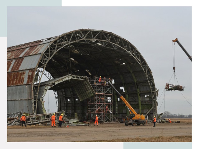 Демонтаж ангаров в Удомле