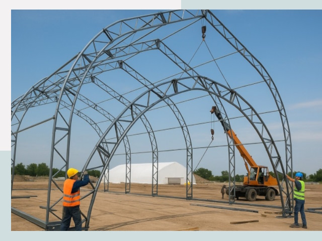 Монтаж ангаров в Удомле от 623 руб. - Надежно и быстро